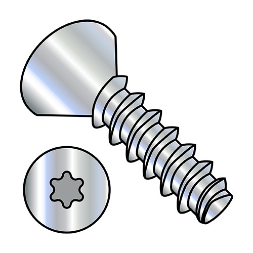 M4-1.75X10 Metric 6 Lobe Flat Thread Rolling Screw 45 Degree Full Thread Zinc (Pack Qty 9,000) BC-M410LTF4