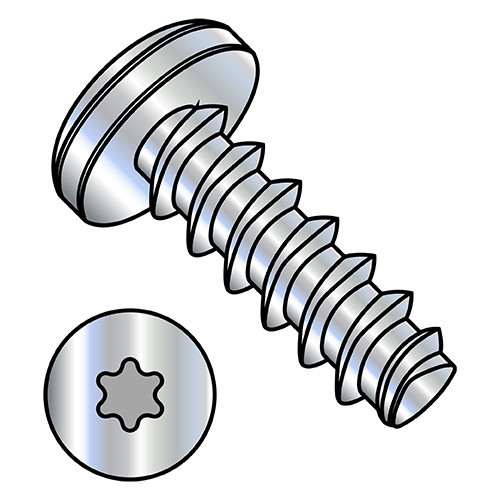 M3.5-1.65X20 Metric 6 Lobe Pan Thread Rolling Screw 45 Degree Full Thread Zinc (Pack Qty 6,000) BC-M3.520LTP4