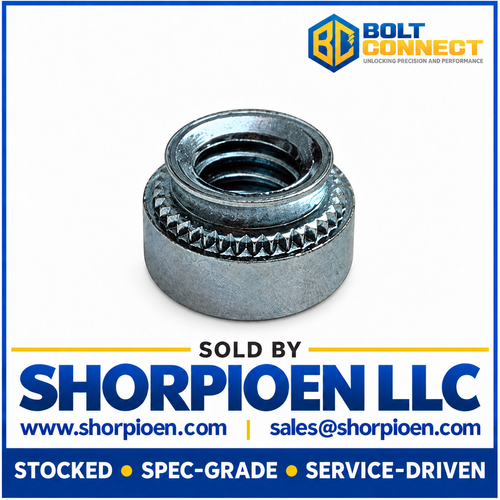 M4X0.7-1 Metric Self Clinching Nut Zinc (Pack Qty 6,000) BC-M4-1NCL