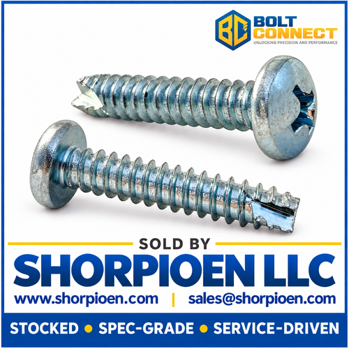 2-32X1/2 Phillips Pan Thread Cutting Screw Type 25 Fully Threaded Zinc (Pack Qty 10,000) BC-02085PP