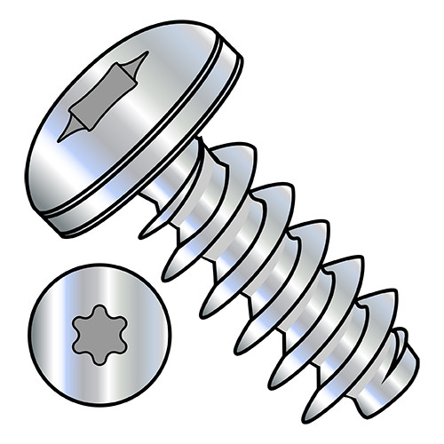 M3.5-1.57X18 Metric 6 Lobe Pan Head PT Alternative Fully Threaded Zinc (Pack Qty 5,000) BC-M3.518PTTP