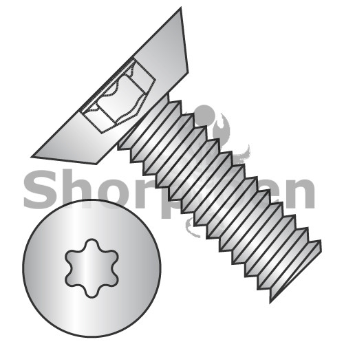 10-24X3/8 6 Lobe Flat Undercut Machine Screw Fully Threaded 18 8 Stainless Steel (Pack Qty 4,000) BC-1006MTU188