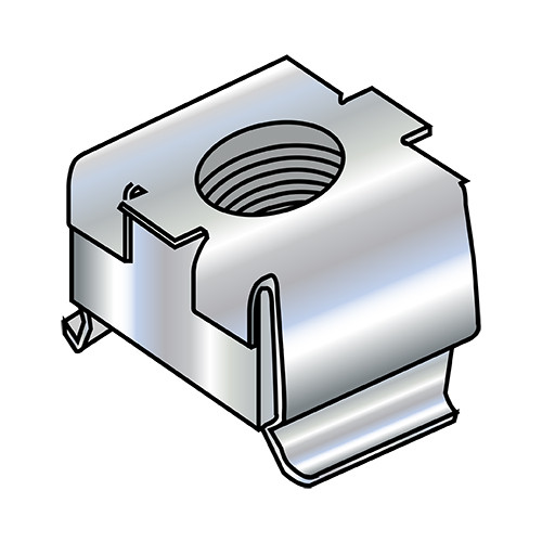 6-32 Cage Nuts Zinc (Pack Qty 1,000) BC-0608NCAG