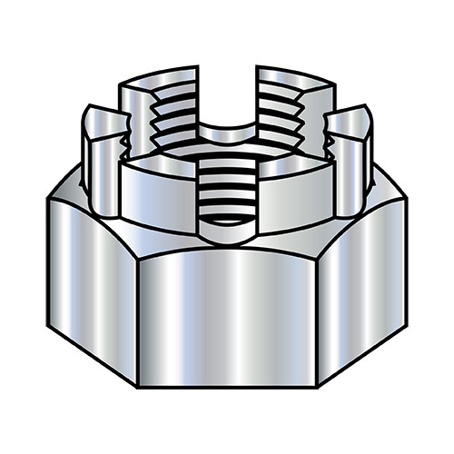 5/16-24 Castle Nut Grade 5 Zinc (Pack Qty 300) BC-32NHC5