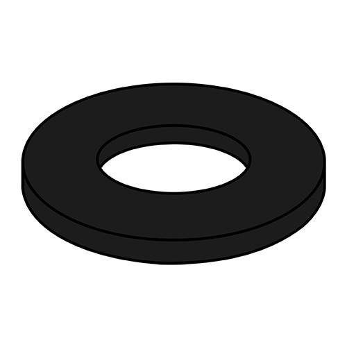 3/8X5/8X.062 Flat Washer Nylon Black (Pack Qty 5,000) BC-3710.062WFNB