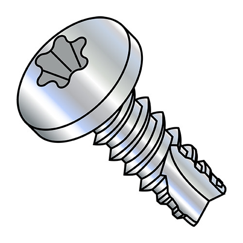 2-32X1/2 6 Lobe Pan Thread Cutting Screw Type 25 Fully Threaded Zinc (Pack Qty 10,000) BC-02085TP