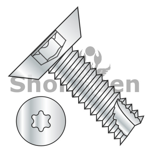 4-24X1/4 6 Lobe Flat Undercut Thread Cutting Screw Type 25 Fully Threaded Zinc (Pack Qty 10,000) BC-04045TU