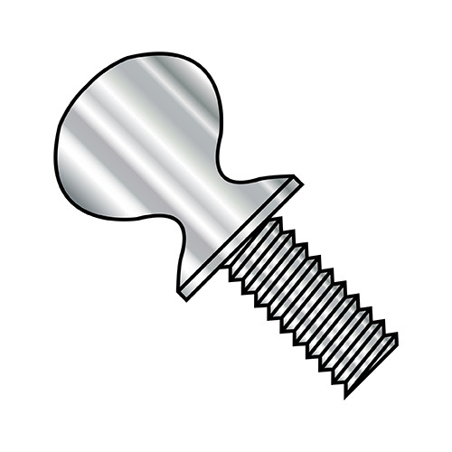 10-32X1/2 Thumb Screw With Shoulder Full Thread 18-8 Stainless Steel (Pack Qty 1,000) BC-1108TS188