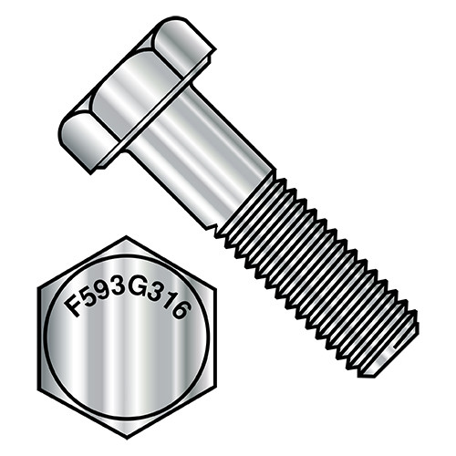 5/8-11X1 1/4 Hex Cap Screw 316 Stainless Steel (Pack Qty 25) BC-6220CH316