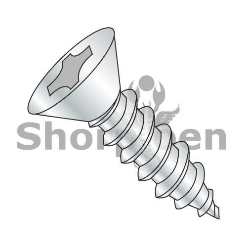 12-14X5 Phillips Flat Self Tapping Screw Type AB Fully Threaded Zinc (Pack Qty 500) BC-1280ABPF