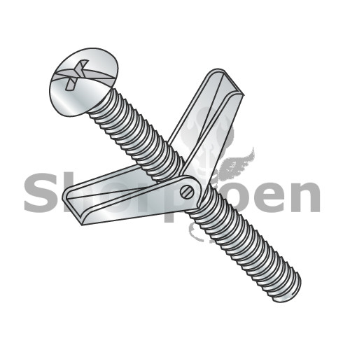 5/16X3 Combination Round Head Toggle Bolt Zinc (Pack Qty 25) BC-3148TBCR