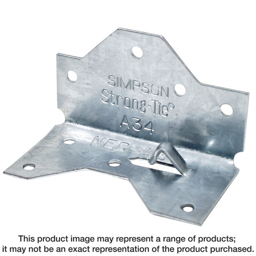 Simpson Strong-Tie A34SS 1-7/16 in. x 2-1/2in. Stainless-Steel Framing Angle