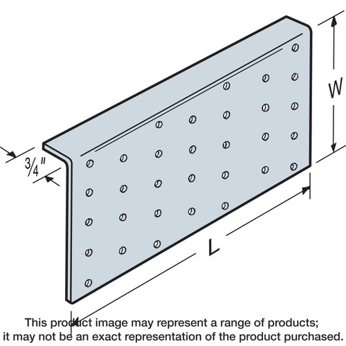 Simpson Strong-Tie TPA39 TPA 3-1/2 in. x 9 in. 20-Gauge Galvanized Tie Plate