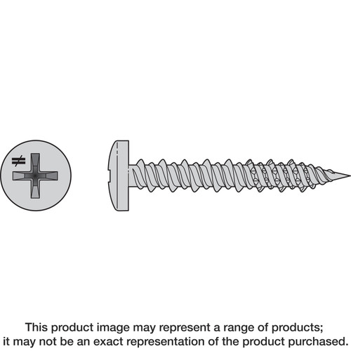Simpson Strong-Tie T12J150PX-RP8 Marine Screw, Pan Head — #12 x 1-1/2 in. #3 Phillips Drive, Type 316 (8-Qty)
