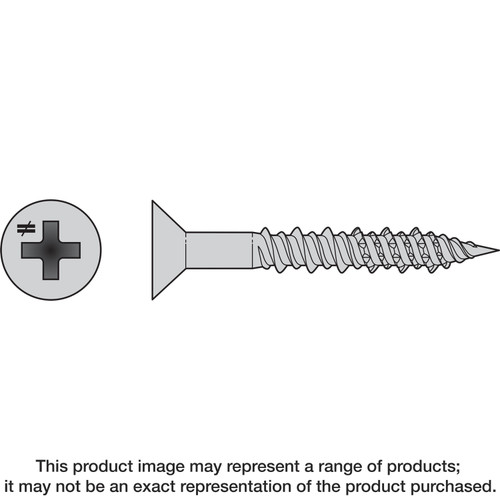 Simpson Strong-Tie T08J100FX-RP20 Marine Screw, Flat Head — #8 x 1 in. #2 Phillips Drive, Type 316 (20-Qty)