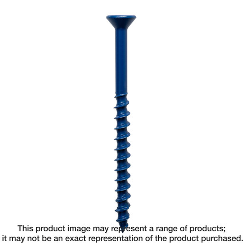 Simpson Strong-Tie TNT18234TF Titen Turbo™ — 3/16 in. x 2-3/4 in. 6-Lobe Flat-Head Concrete and Masonry Screw, Blue (100-Qty)