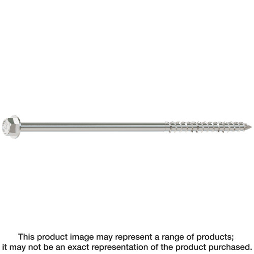 Simpson Strong-Tie SDWH19600SS-5 Strong-Drive® SDWH™ TIMBER-HEX SS Screw — 0.185 in. x 6 in. 5/16 Hex, Type 316 (5-Qty)