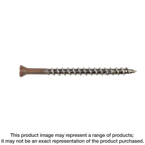 Simpson Strong-Tie T07162WP1 Deck-Drive™ DWP WOOD SS Screw — #7 x 1-5/8 in. T-15, Trim Head, Type 316 (1 lb.)