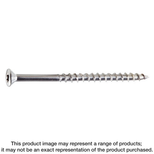 Simpson Strong-Tie T12300WP1 Strong-Drive® DWP WOOD SS Screw — #12 x 3 in. T-27, Flat Head, Type 316 (1 lb.)