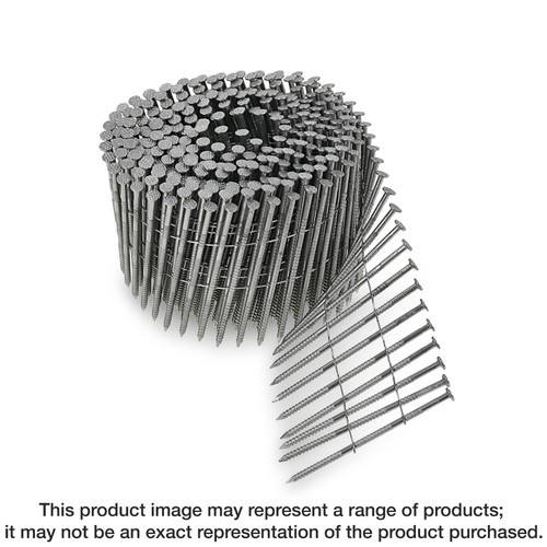 Simpson Strong-Tie T13A200SNJB 15° Wire Coil, Full Round Head, Ring-Shank Siding Nail — 2 in. Type 316, Black (1800-Qty)