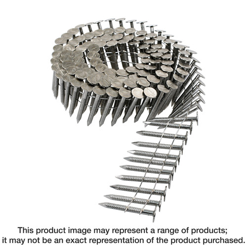 Simpson Strong-Tie T11A150RNJ 15° Wire Coil, Full Round Head, Ring-Shank Roofing Nail — 1-1/2 in. Type 316 (3600-Qty)