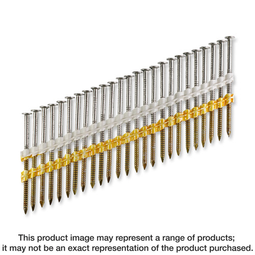 Simpson Strong-Tie T10A350CNB 20°–22° Plastic Strip, Full Round Head, Ring-Shank Nail — 3-1/2 in. x .131 in. Type 316 (4000-Qty)