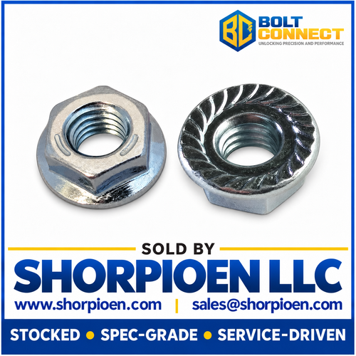 5/8-11 Serrated Flange Hex Lock Nuts Grade 5 Zinc (Pack Qty 150) BC-62NR5