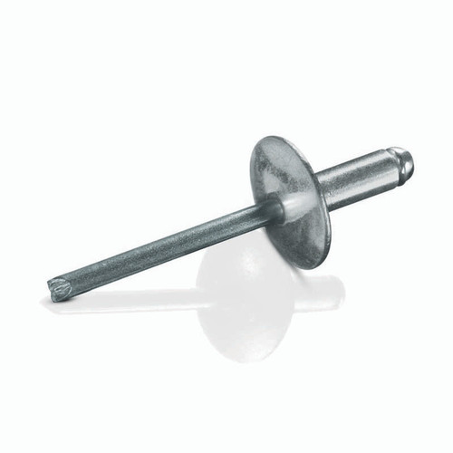 5/32" .251-.375 Goebel/Open End Blind Rivet Large Flange Steel-Steel  (Pack Qty 500) SBS-56LF