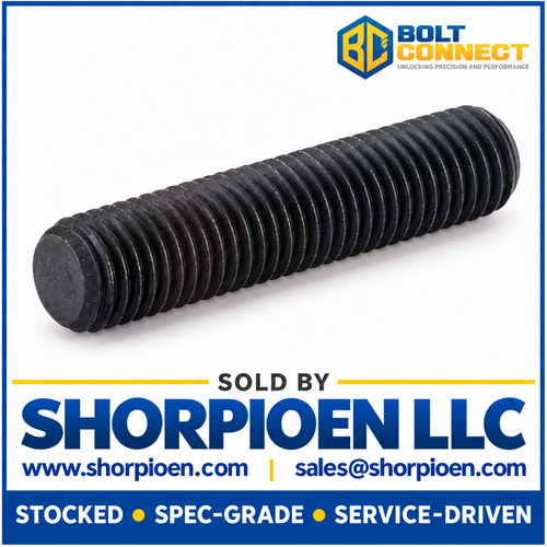 1/2-13X3 ASTM A193 ASME B16.5 B-7 B7 Stud Continuous Thread Plain (Pack Qty 250) BC-5048B7