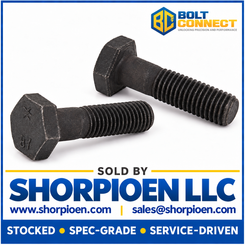 1/2-13X3 Heavy Hex Bolt Grade B7 ASTM A193 Plain (Pack Qty 200) BC-5048BHH7