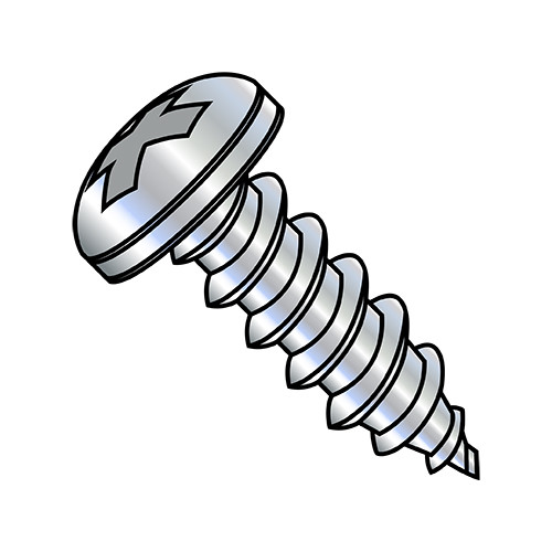 14-10X1 3/4 Phillips Pan Self Tapping Screw Type A Fully Threaded Zinc (Pack Qty 1,250) BC-1428APP
