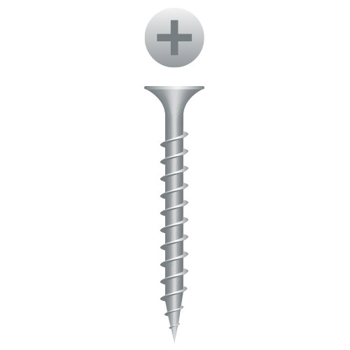 8 x 1-1/4 305 Stainless Steel Phillips Bugle Head, Coarse Thread (Pack Qty 200) 814CSSI