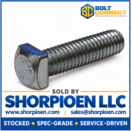 5/16-18X1 1/2 Square Head Battery Bolt Fully Threaded Zinc (Pack Qty 1,000) BC-3124BQT