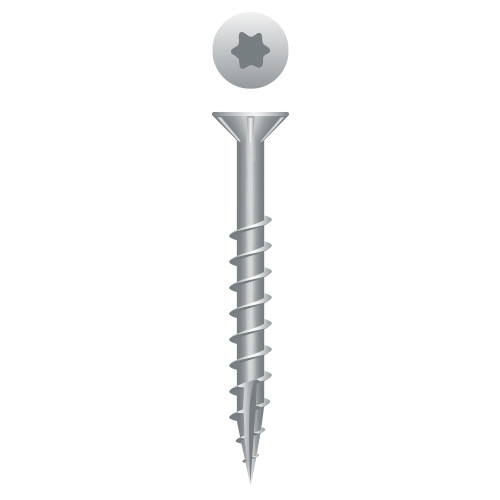 10 x 3 305 Stainless Steel Star Drive Flat Head w/Nibs, Coarse Thread, Type 17 (Pack Qty 300) XT1030SSV