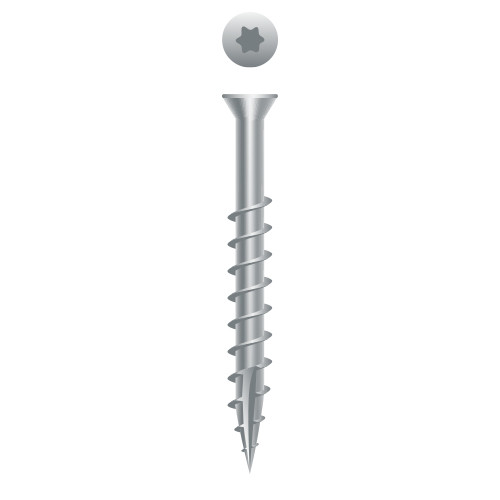 7 x 3 305 Stainless Steel Star Drive Trim Head, Coarse Thread, Type 17 (Pack Qty 2000) X3TSS