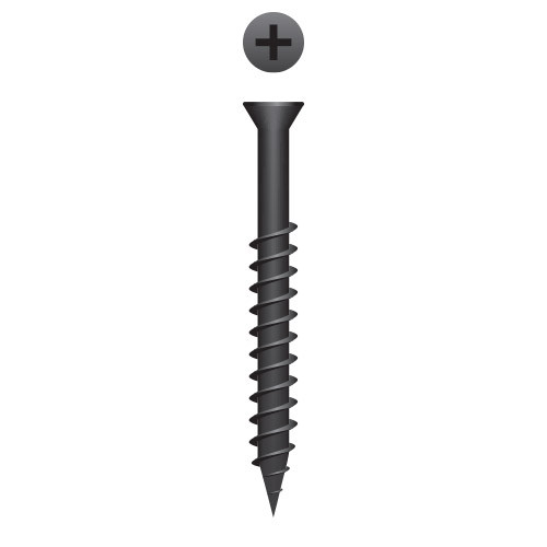 6 x 1-5/8 Drywall Phillips Trim Head, Sharp Point, Phosphate Coating (Pack Qty 240) 1PTI