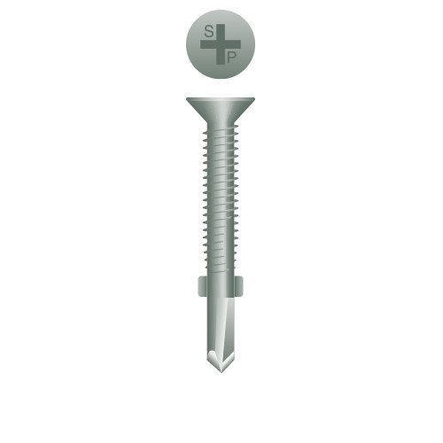 12-24 x 2-1/2 Phillips Flat Head Reamer with Wings, WAR Coated Point# 4 (Pack Qty 1500) R212W