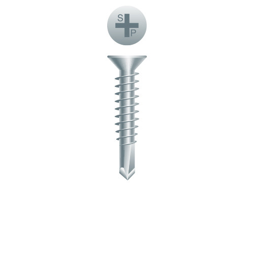 12-14 x 3 Phillips Flat Head, Zinc Plated Point# 3 (Pack Qty 1000) F224