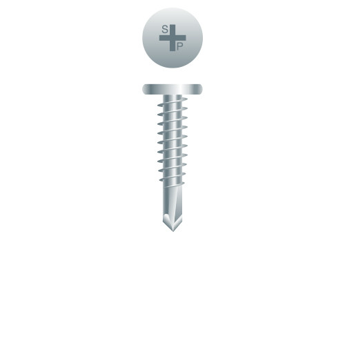 10-16 x 1 Phillips Pancake Head, Zinc Plated Point# 3 (Pack Qty 700) PC8V