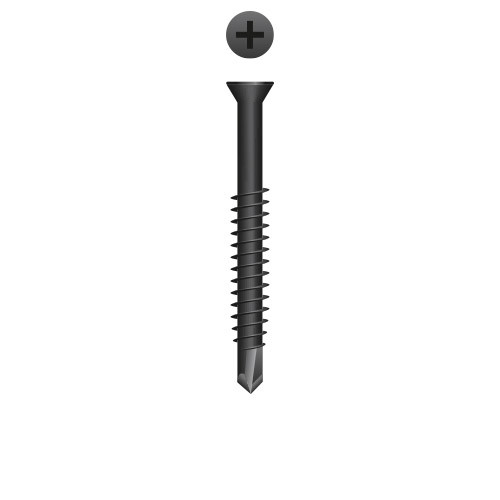 6-20 x 1-5/8 Phillips Trim Head, Phosphate Coating Point# 2 (Pack Qty 5000) T1P