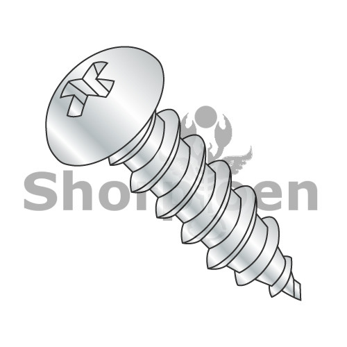 6-18X1 Phillips Round Self Tapping Screw Type A Fully Threaded Zinc (Pack Qty 9,000) BC-0616APR