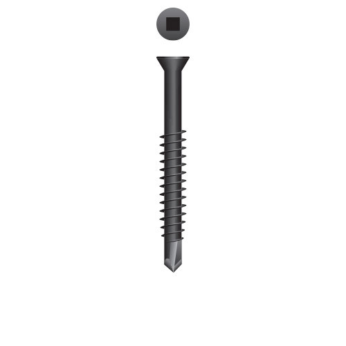 6-20 x 1-5/8 Square Drive Trim Head, Phosphate Coating Point# 2 (Pack Qty 5000) T1Q