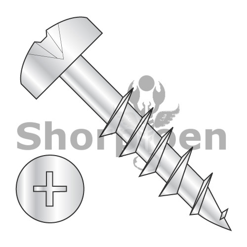 6-13X1 5/8  Phillips Pan Deep Thread Wood Screw 2/3 Thread Zinc Bake (Pack of 5000) BC-0626DPPD