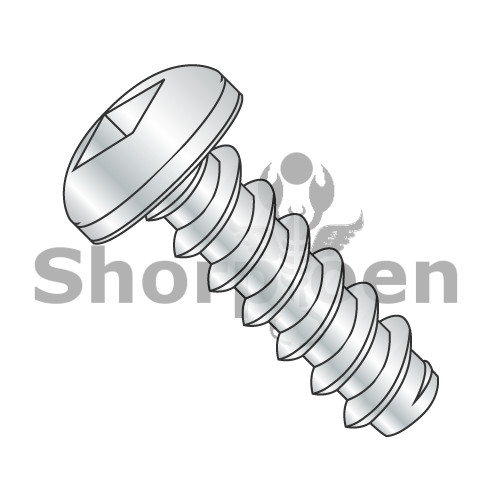 8-18X1/2  Square Pan Self Tapping Screw Type B Fully Threaded 18-8 Stainless Steel (Pack of 5000) BC-0808BQP188