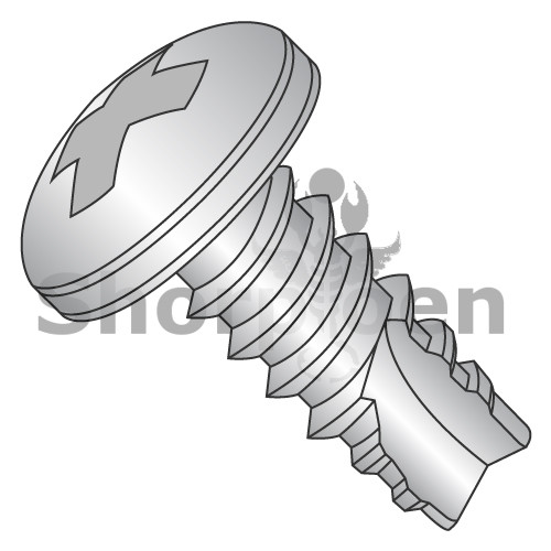 10-24X3/8  Phillips Pan Thread Cutting Screw Type 23 Fully Threaded 410 Stainless Steel (Pack of 5000) BC-10063PP410