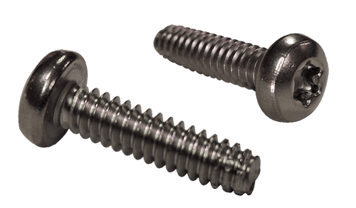 10-32X3/8  Six Lobe Pan Thread Cutting Screw Type F Fully Threaded 410 Stainless Steel (Pack of 4000) BC-1106FTP410