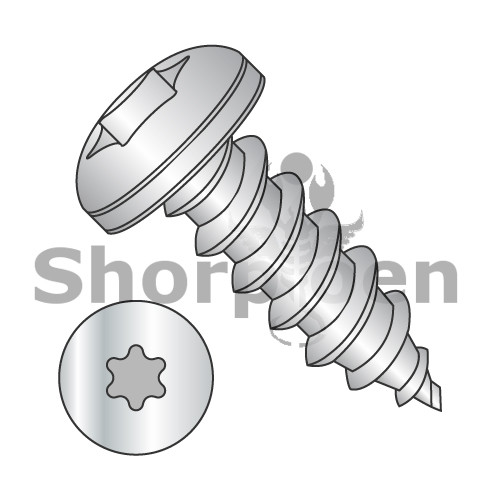 1/4-14X1 1/4  6 lobe Pan Self Tapping Screw Type AB Fully Threaded 18-8 Stainless Steel (Pack of 1000) BC-1420ABTP188