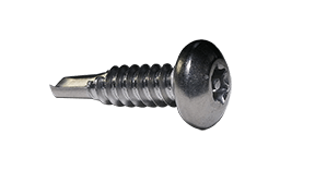 12-14X1 1/4  6 Lobe Pin-In Pan Head Security Screw SDS F/T 410 S/S Brite Hard Passivated (Pack of 1000) BC-1220TKTP410