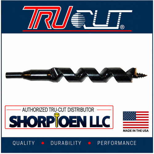 TRU-CUT FLEXIBIT FLEXIBLE BELLHANGER DRILL BIT SHIP AUGER WOOD 3/16 SHANK 3/8X54 (Pack of 1 pc) Part No. BFA.37554