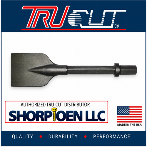 TRU-CUT BENT SCALING CHISEL FORGED SDS-PLUS 3 (Pack of 1 pc) Part No. CBSDS